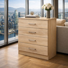 SONOMA OAK 4 DRAWER CHEST -