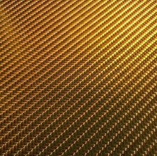 4D Chrome Gold Carbon Fibre