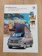VW T4 Westfalia California Event Sales Brochure Prospekt August 2001