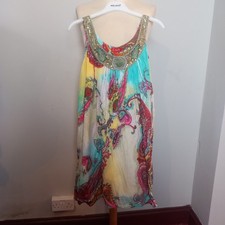 Derhy Blue Multi Dress Women's