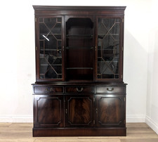 DISPLAY CABINET Mahogany Glass