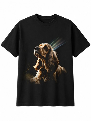 Double exposure cocker - cocker, spaniel