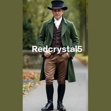 Men's Green Wool Regency Coat