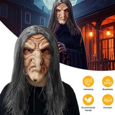 SCARY WITCH EVIL LATEX MASK