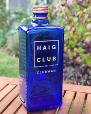 Haig Club Clubman Whisky Empty Blue Glass Bottle 700ml