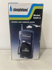 Steepletone model Sab12 Marine and air band Radio - TESTED & WORKING
