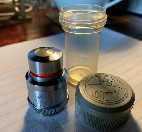 Vintage baker microscope - , c.
