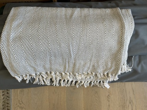 Dunelm grey jenson herringbone - grey,
