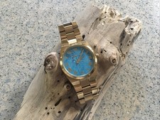 Michael Kors Gold Turquoise