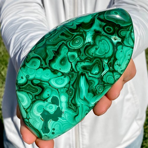 8lb natural glossy malachite - natural,