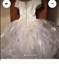 Vintage  80s Alfred Angelo Wedding Dress.  Labyrinth Ballgown style