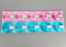 10 TDK Lucir Series 74 min MiniDisc MD Pink Blue VGC