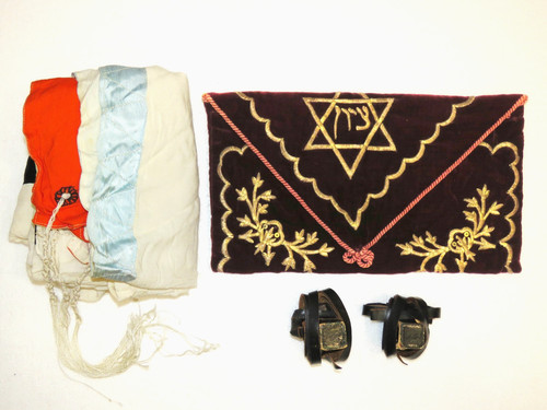 Antique italian tefillin - italian, set