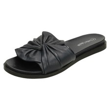 Ladies Leather Collection Leather Slip On Mules