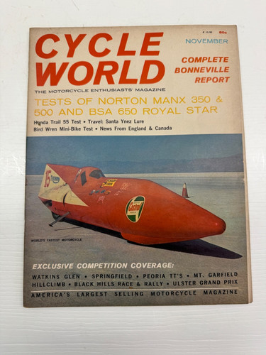 Cycle world november 1962 - november,