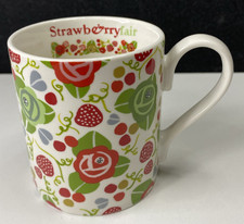 Julie Dodsworth Mug Queens Fine China Strawberry Fair Pattern Ex. Condition