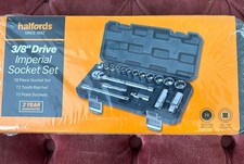 Halfords 3/8” Drive Metric 21 Pcs Socket Set 72 Tooth Ratchet