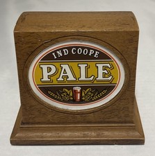 Vintage Ind Coope Pale Ale Wooden Advertising Sign For Beer Pump Man Cave 10cm