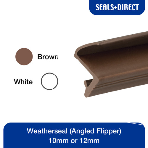 Angled flipper weatherseal for - angled,
