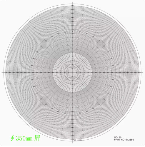 1pc optical comparator chart - optical,