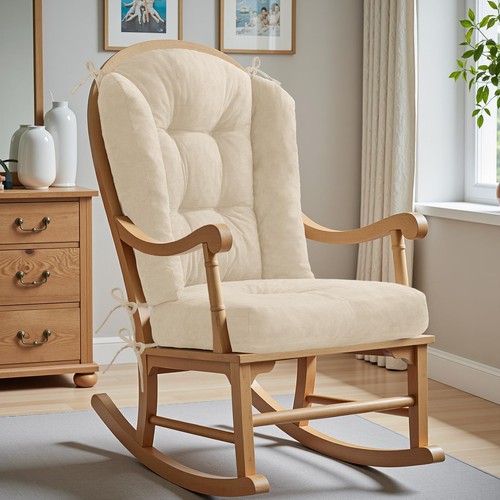 Wingback rocking chair - rocking, cushion
