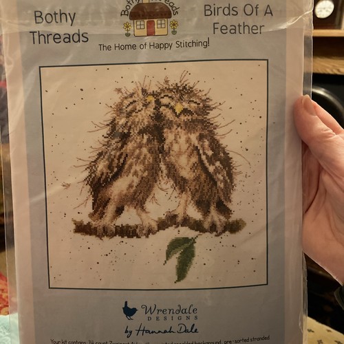 Cross stitch owl - cross, birds