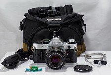 Canon AE-1 Program 35mm SLR Camera  + Canon 50mm FD F/1.8 Lens. Tested .