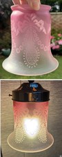 Edwardian cranberry glass gas - edwardian,