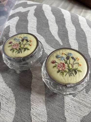 Vintage glass vanity - vintage, jars