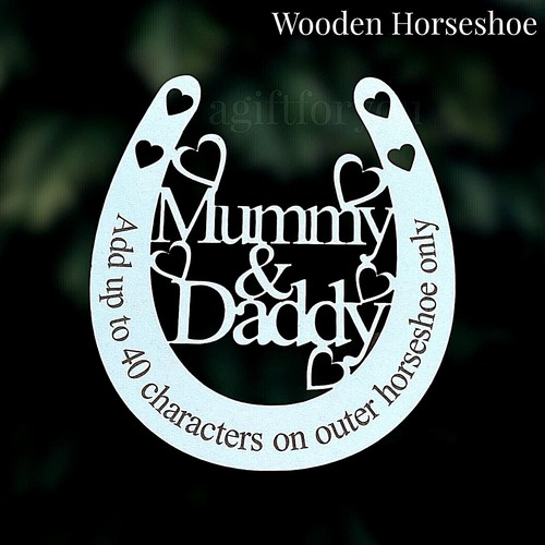 Personalised wooden wedding - wooden,