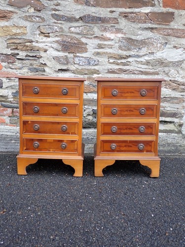 Pair yew bedside - of,