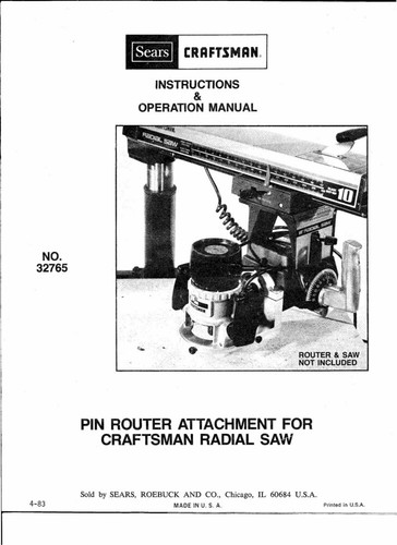 1983 craftsman 32765 - 32765, pin