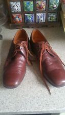 GRENSON FOOTMASTER  DERBY  BROWN BUFFALOW LEATHER LACE UP     uk  7 EX