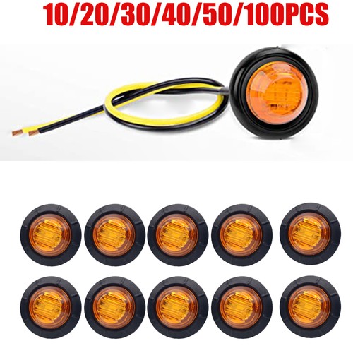 Round amber led - amber,