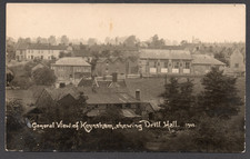 Postcard Keynsham nr Bath Somerset view with Drill Hall early RP by Viner