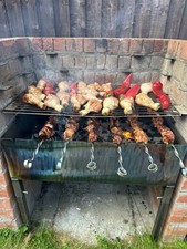 Heavy Duty Barbeque Mangal Grill & Charcoal Pit for Outdoor Cooking, BBQ Parties