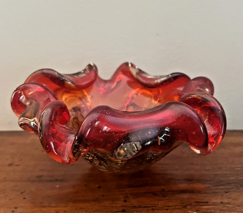 Vtg murano glass ruby red - vtg,