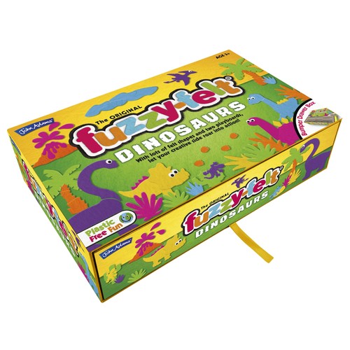 John adams fuzzy felt - fuzzy, dinosaur