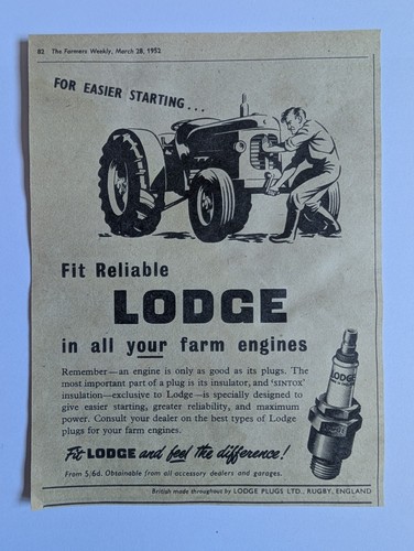 Vintage 1952 lodge spark - 1952, plugs