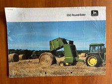 John Deere 550 Round Baler Brochure / Leaflet 1984