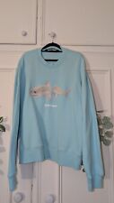 Palm Angles Shark Sweatshirt Turquoise M