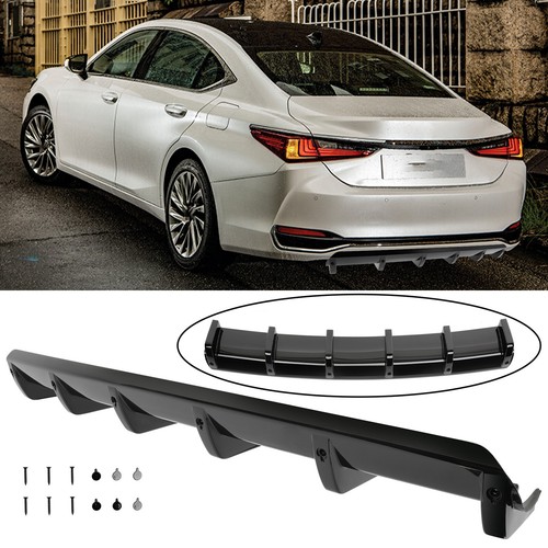 Glossy black rear bumper - black,