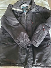 Men's Trespass Coat Jacket ColdHeat TP50 Size Small Technical Performance Black