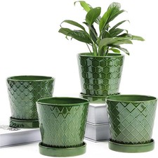 Indoor Ceramic Flower Pots Set