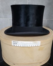 Vintage Top Hat by Christy's London Grand Prix Brussels 1910. Beaver Fur.