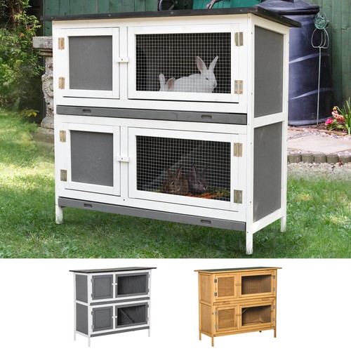 Tier wooden rabbit - 2-tier, w/