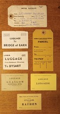 Assorted Railway Luggage Labels (British Rail, Great North of Scotland and LNER)