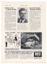 1950 REO Trucks Ad: W.J