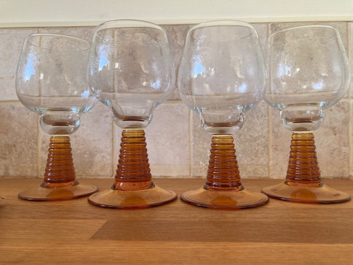 Stunning set vtg bohemia cut - bohemia,