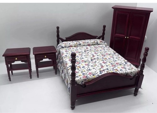 Dolls house furniture double - dolls,